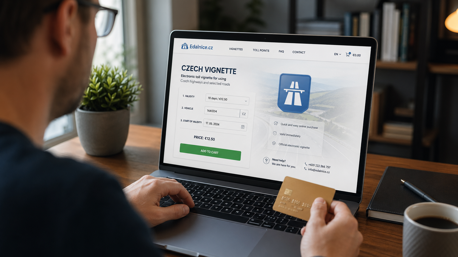 Jak koupit dálniční známku online: Krok za krokem